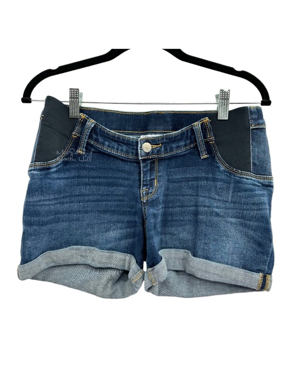 Liz Lange Maternity Midi Jean Shorts Size XS
